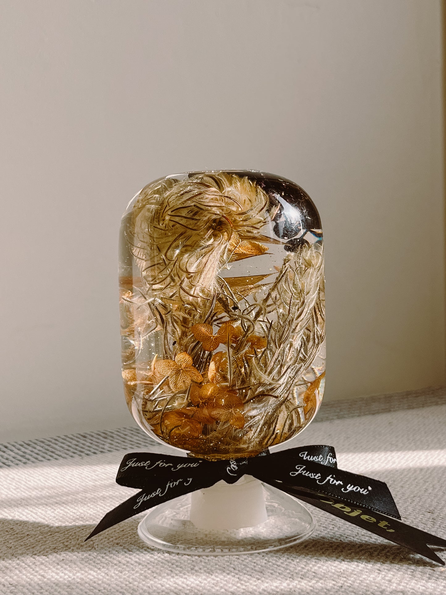 LED Light Crystal Ball #12 - Golden Phylica
