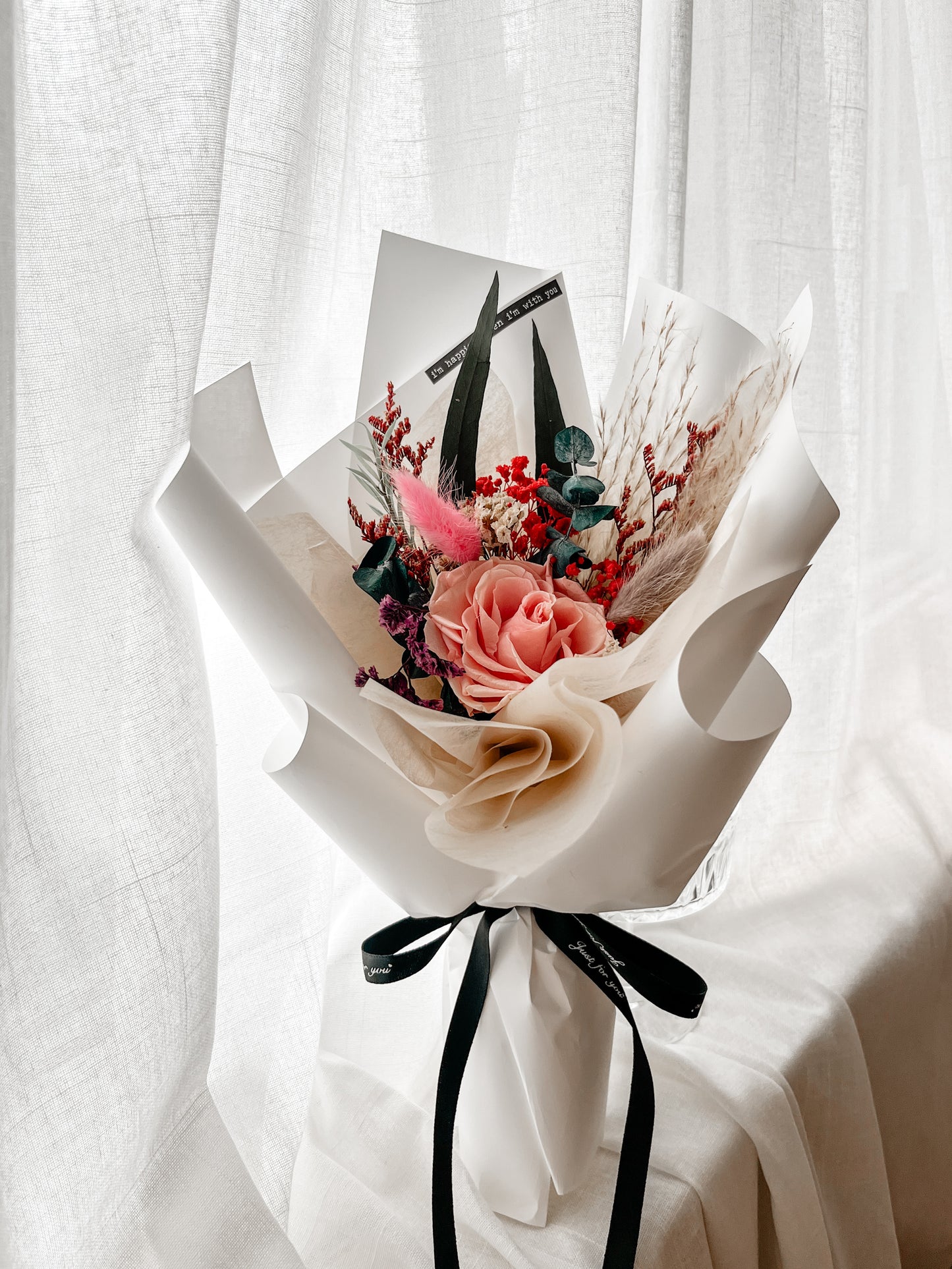 Preserved rose bouquet for special moment