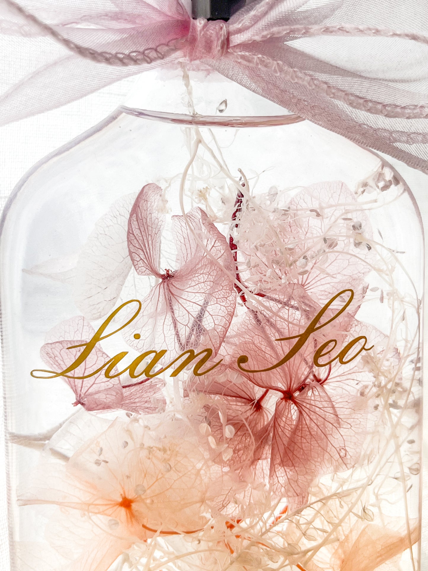 LED Light Bottle #8 - Enchanted Bride's Hydrangea Elixir