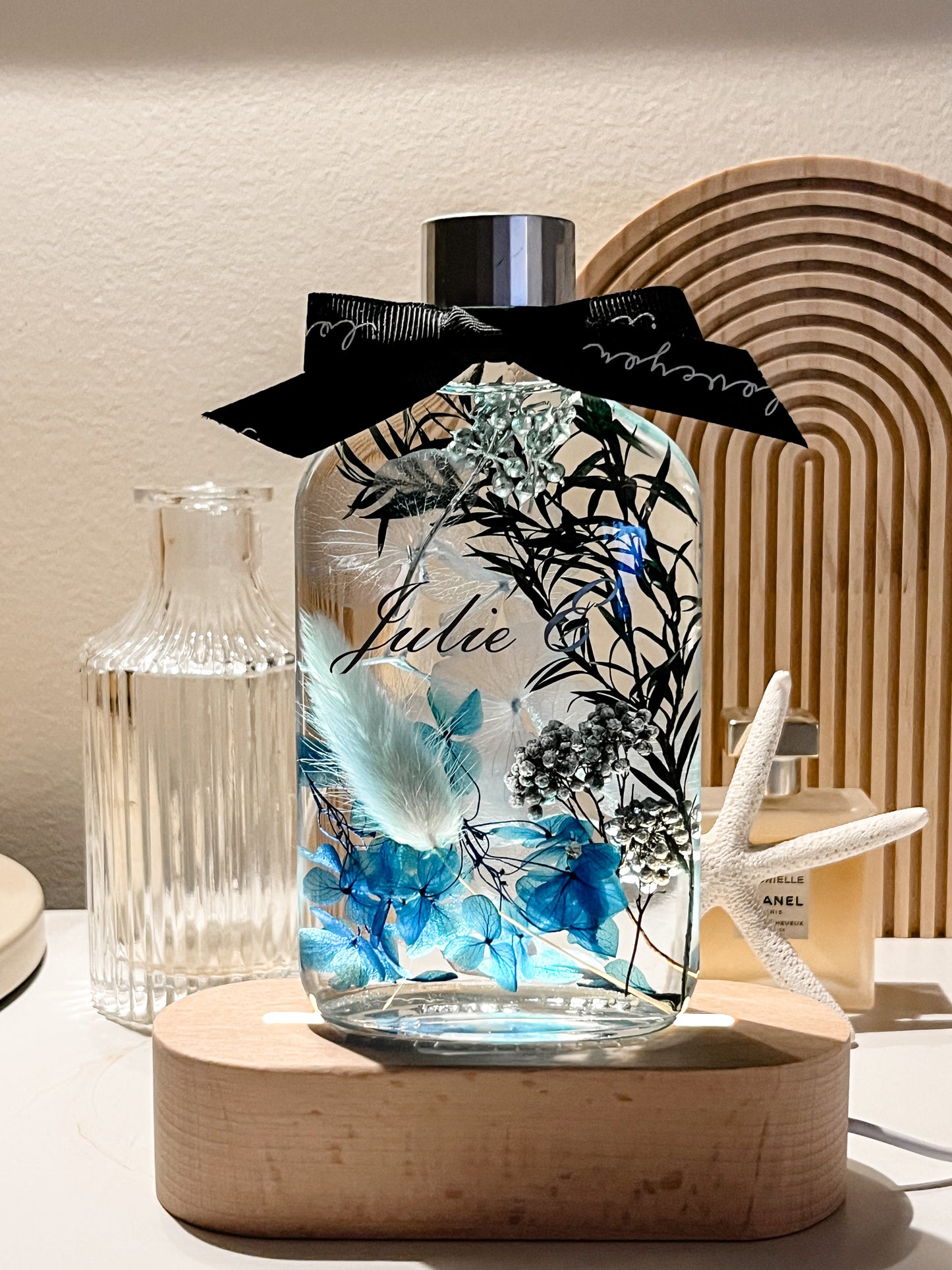 LED Light Bottle #9 - Azure Mist