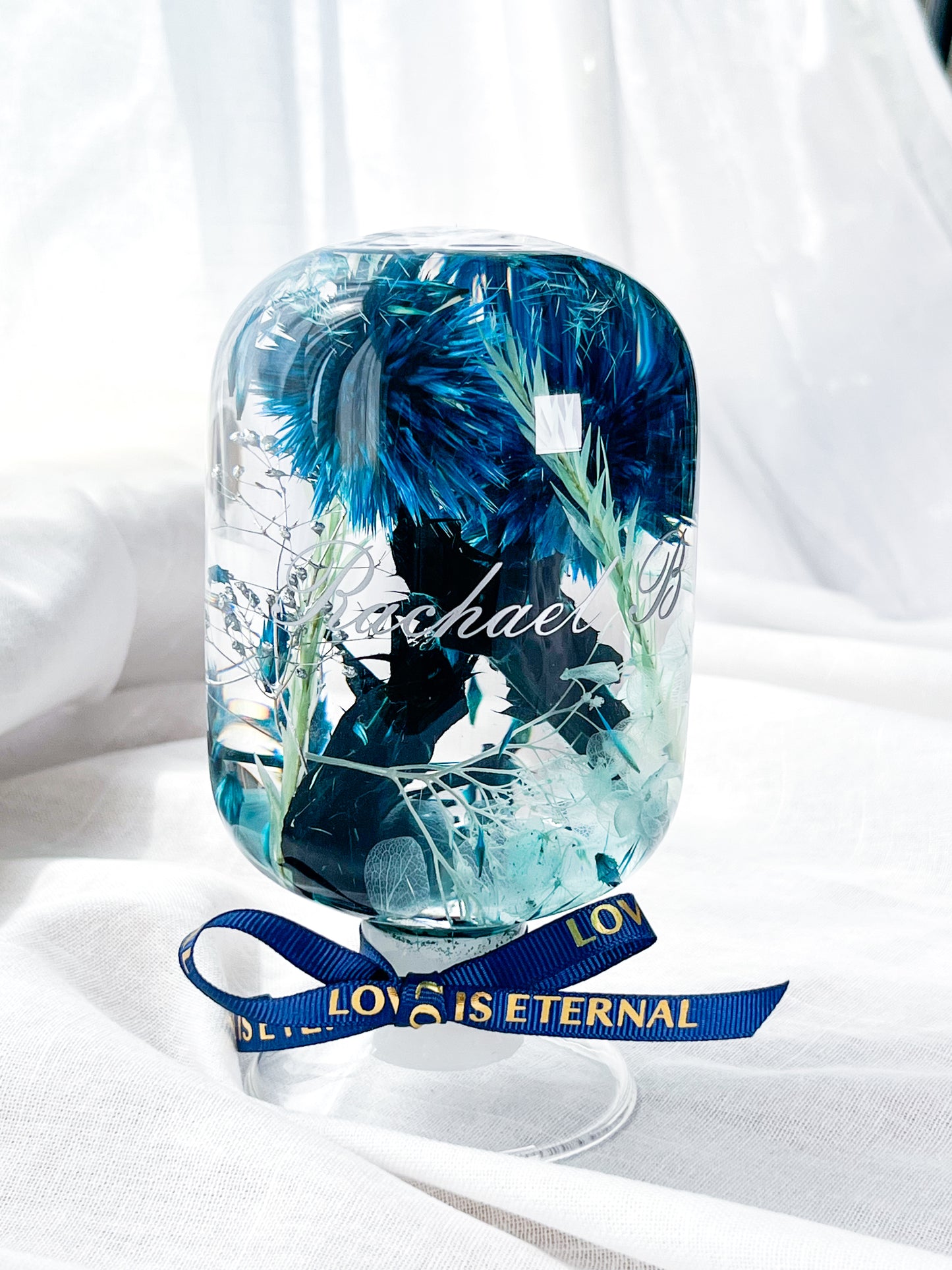 LED Flower Lamp Crystal Ball #3 - Mystic Aqua