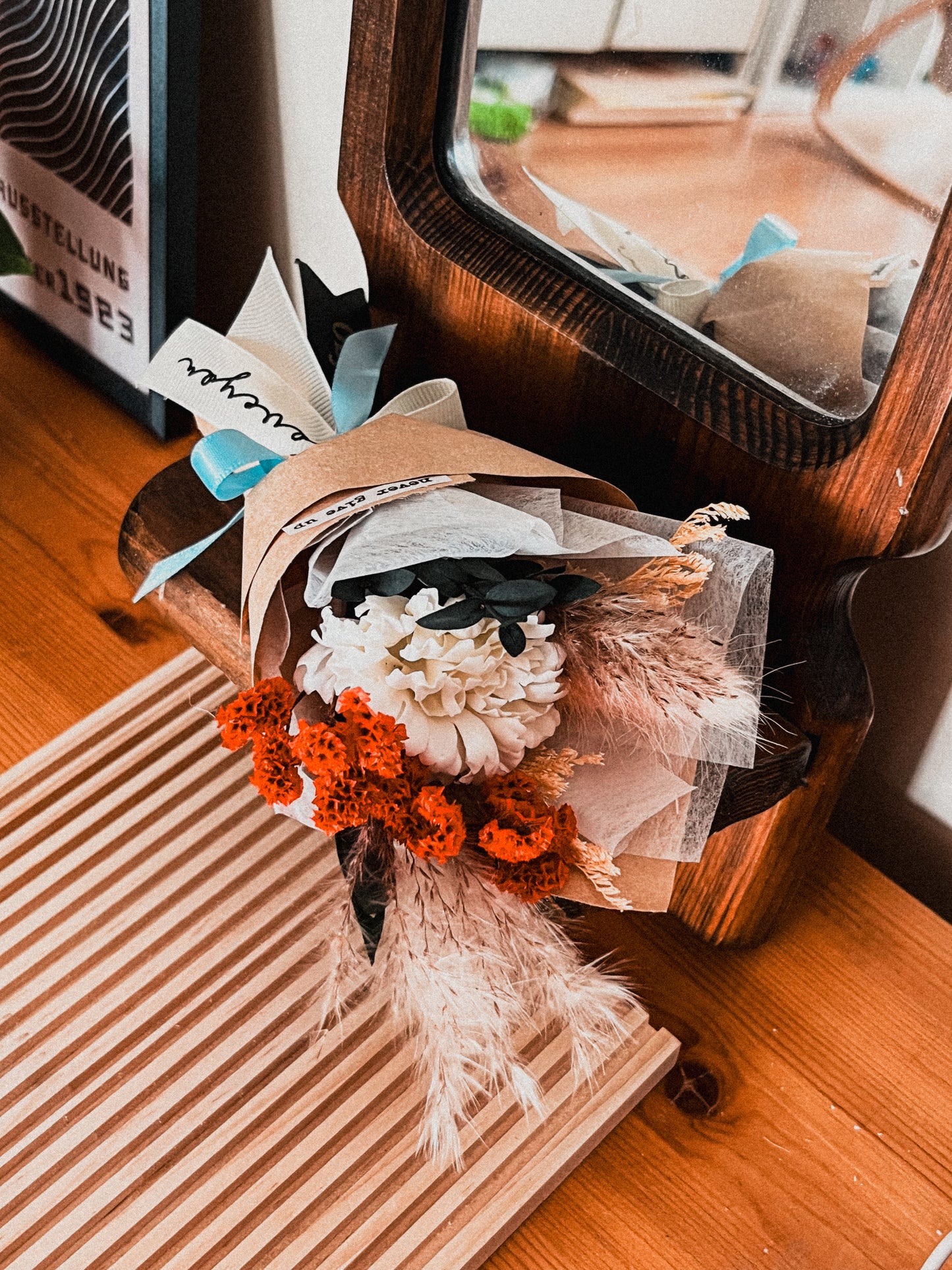 Carnation soap mini bouquet