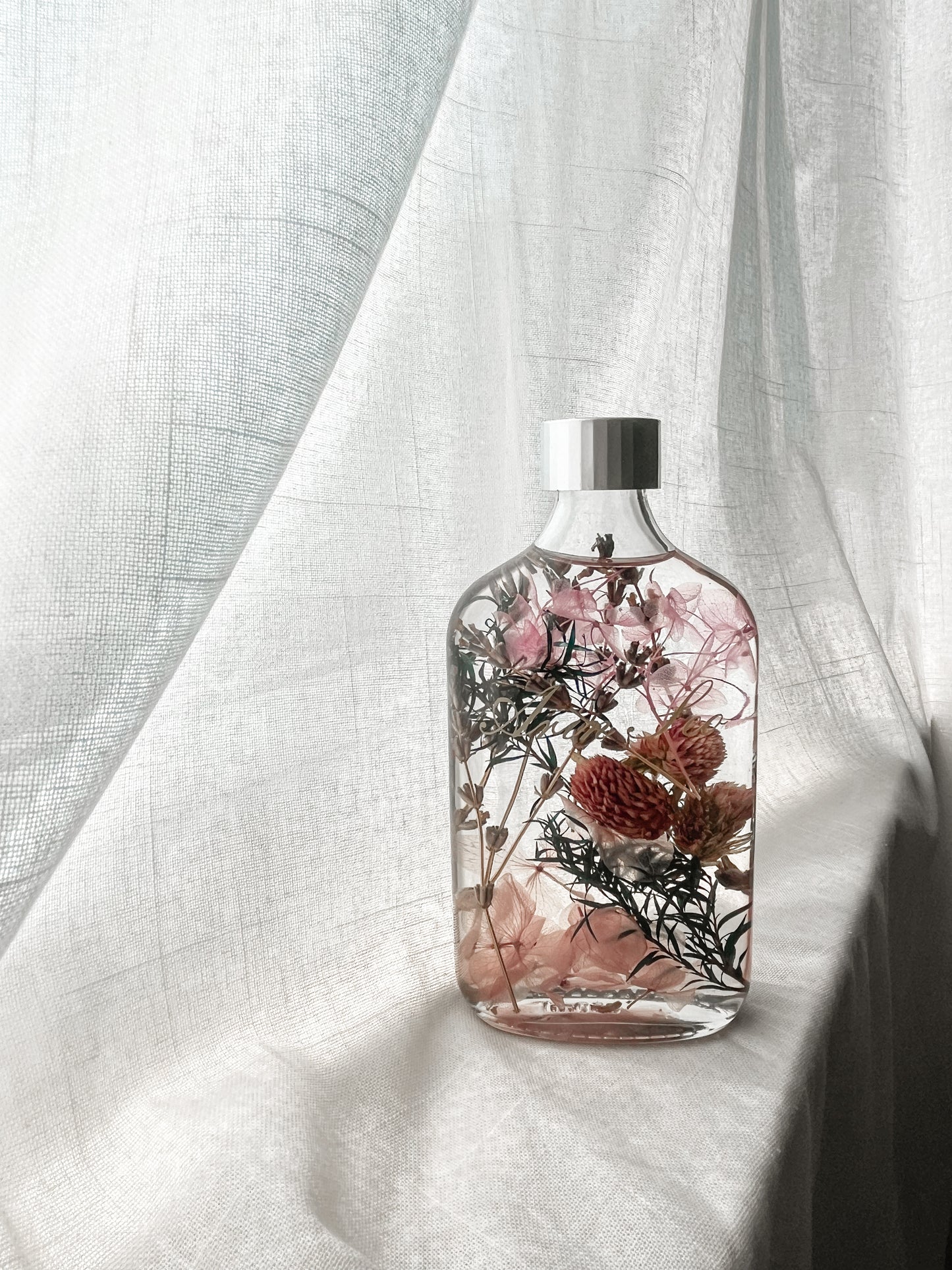 LED Light Bottle #5 - Lavender petalscape
