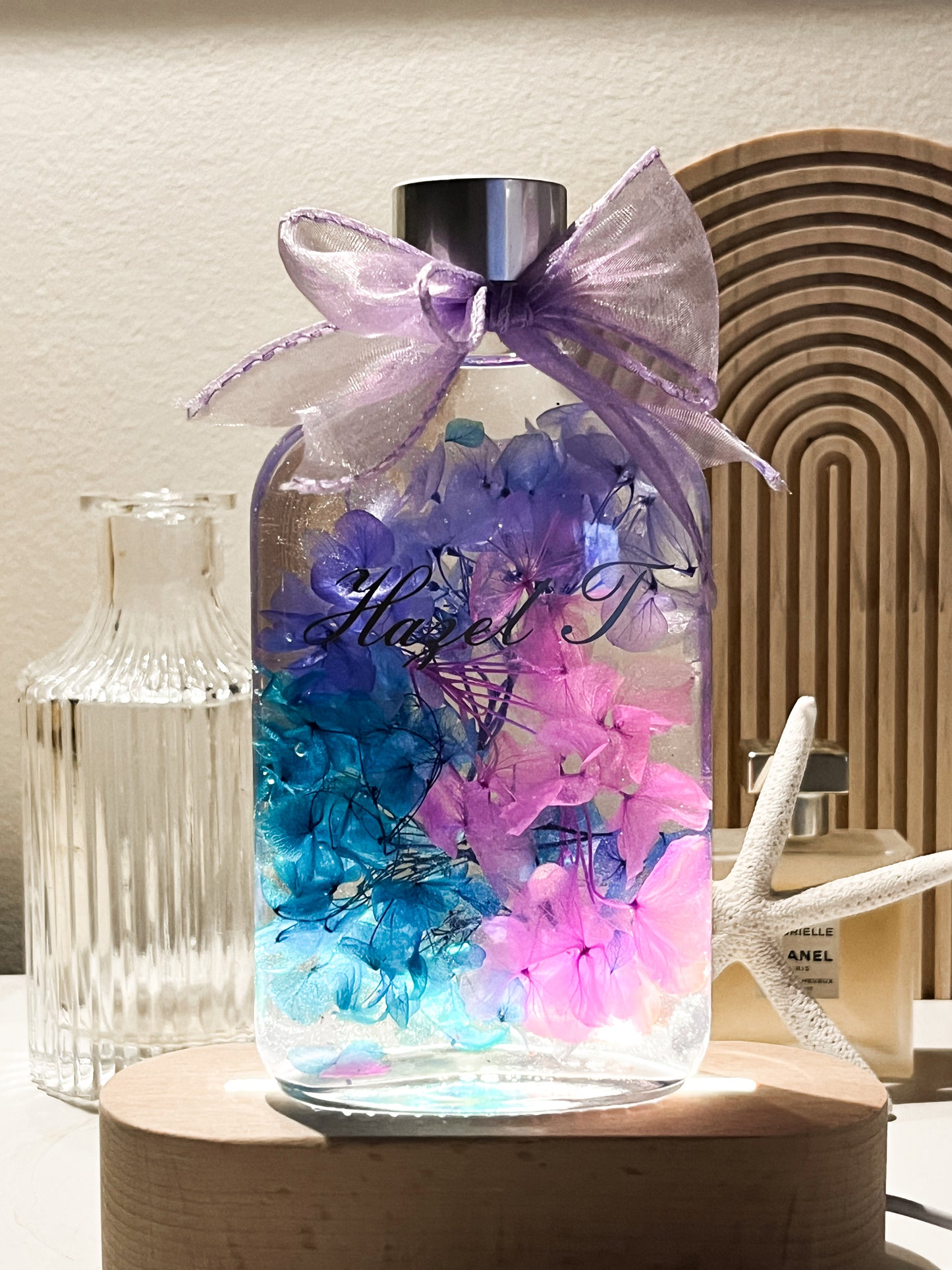 LED Light Bottle #14 - Ocean's Embrace