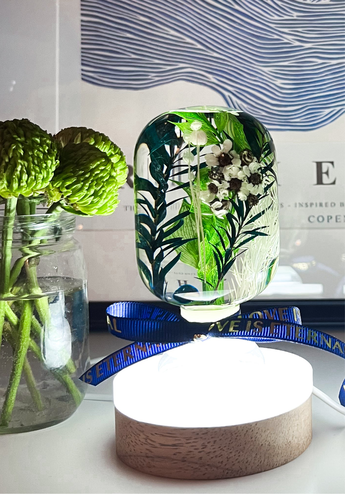 LED Plant Lamp Crystal Ball #2 - Forest Glow
