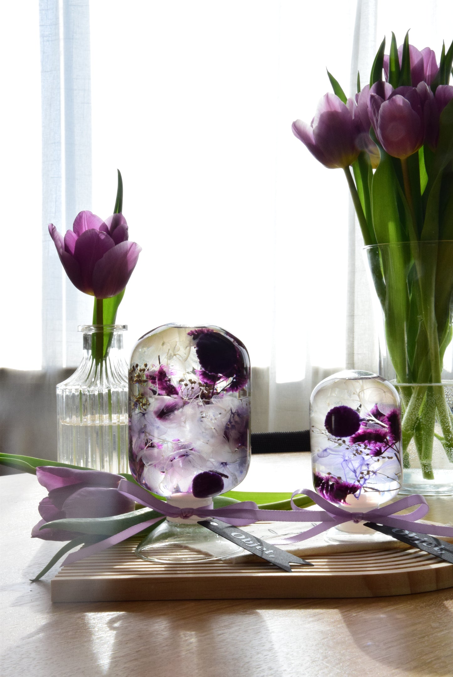 LED Night Light Crystal Ball #13 - Violet Dew