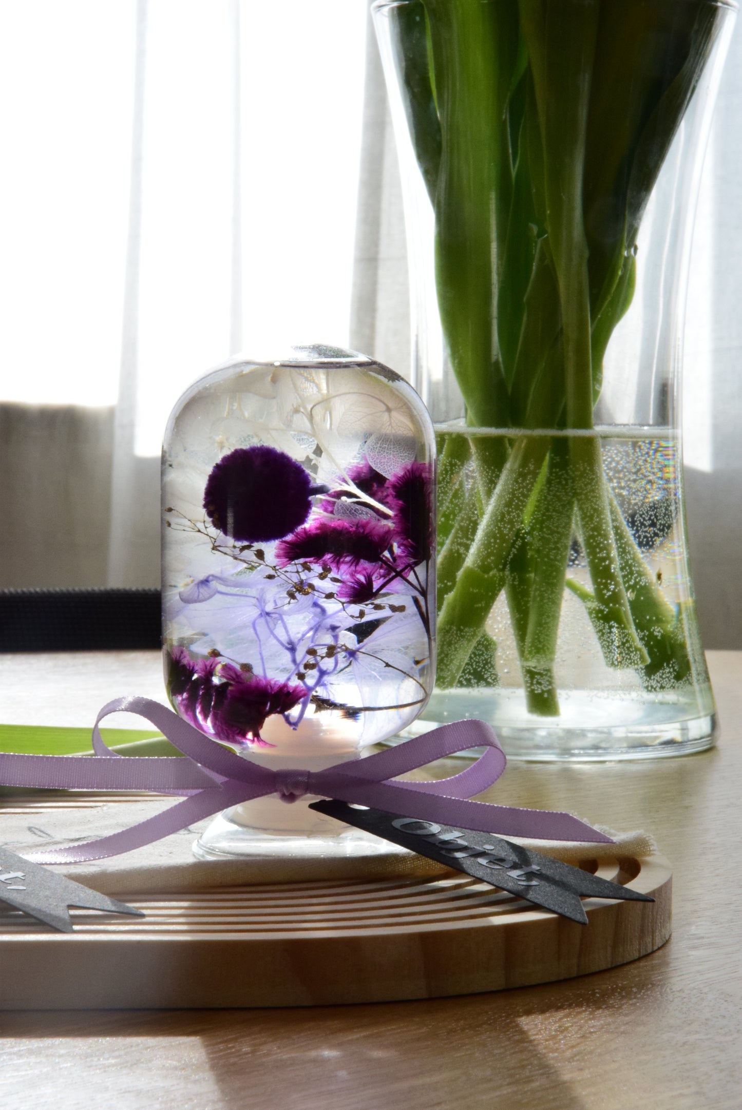 LED Night Light Crystal Ball #13 - Violet Dew