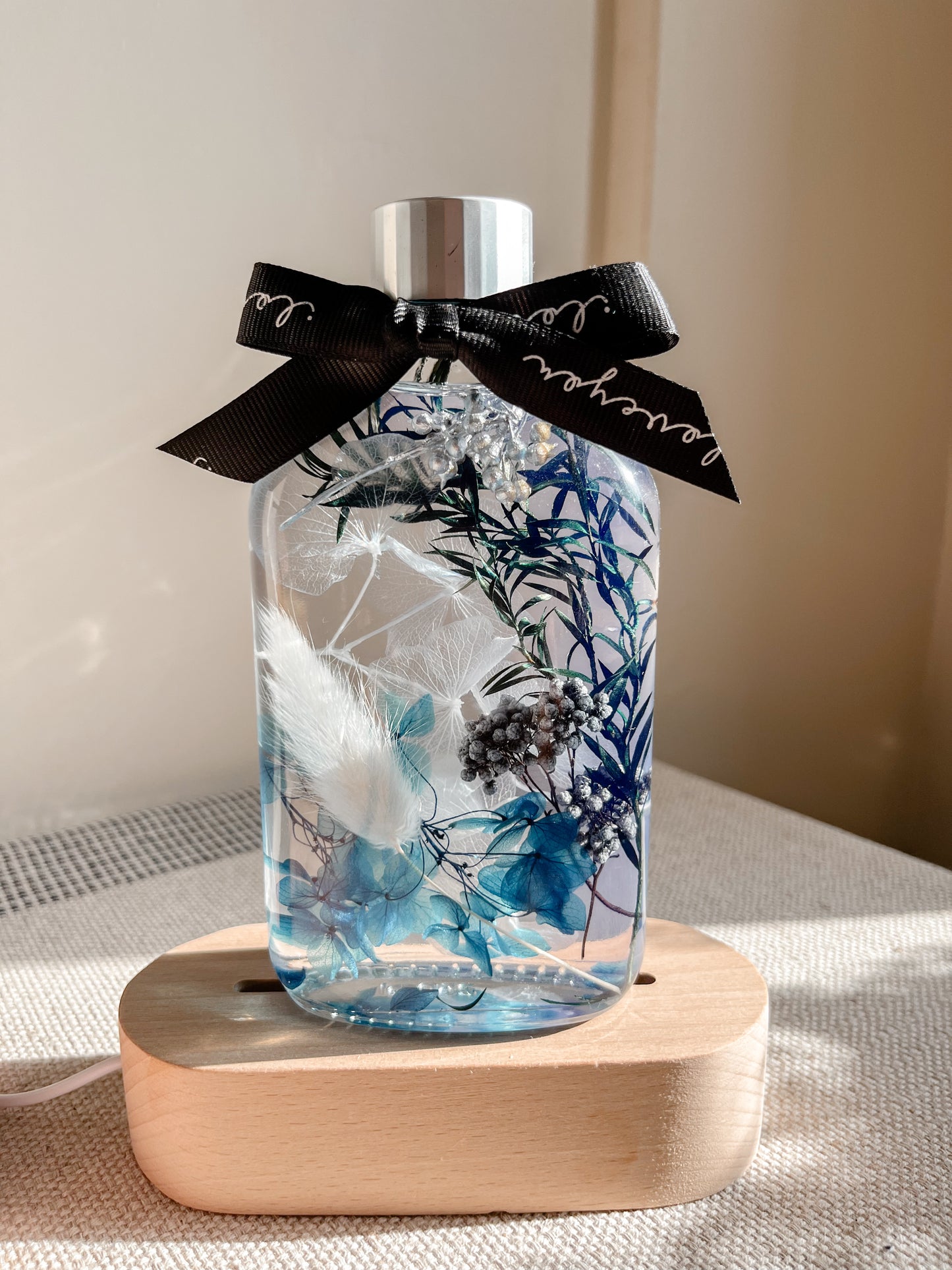 LED Light Bottle #9 - Azure Mist
