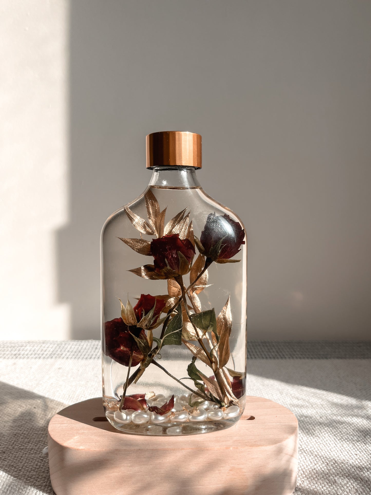 LED Light Bottle #12 - Pearl of the Rose