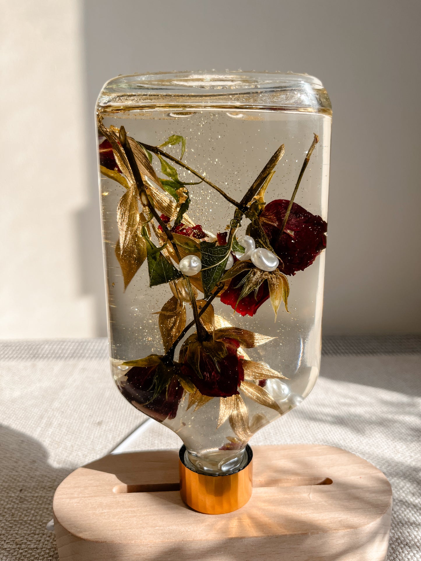 LED Light Bottle #12 - Pearl of the Rose