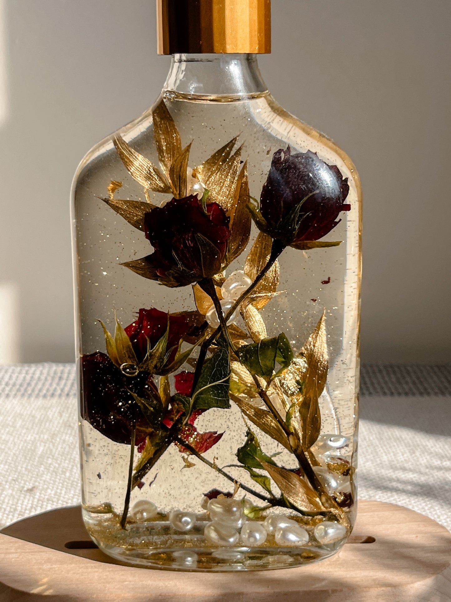 LED Light Bottle #12 - Pearl of the Rose