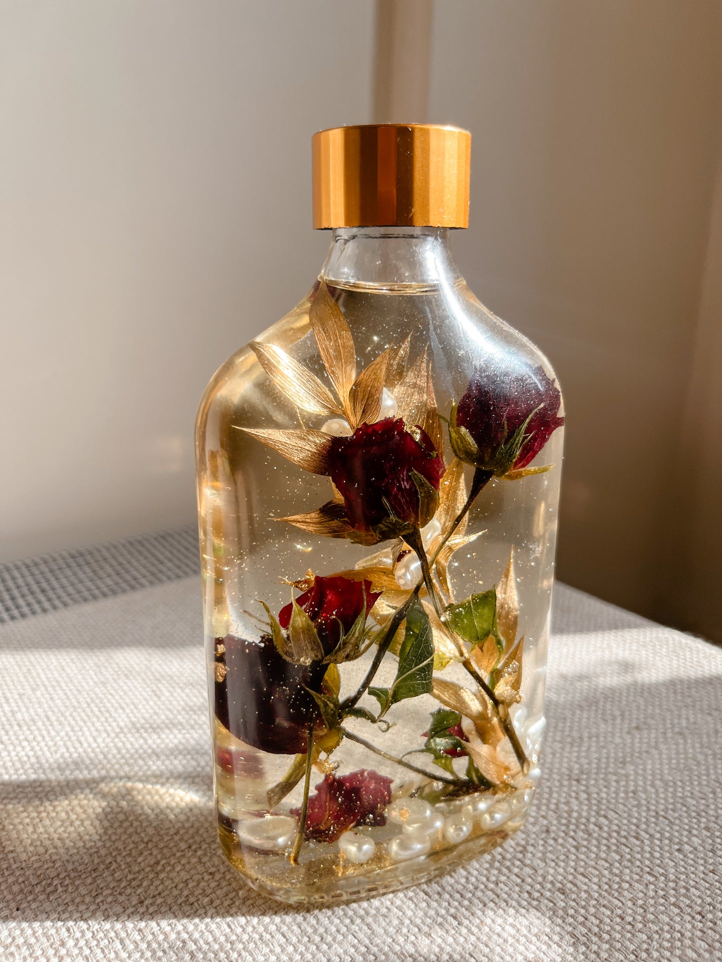 LED Light Bottle #12 - Pearl of the Rose