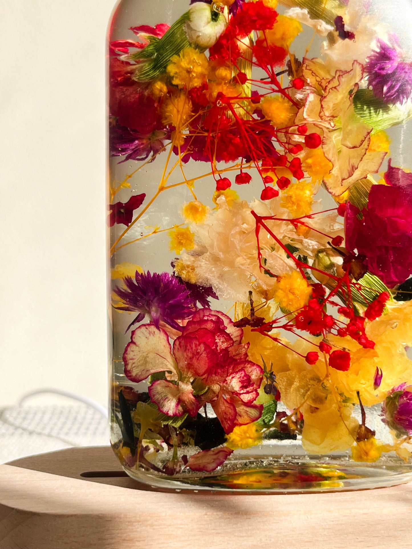 LED Light Bottle #16 - Floral Watercolor