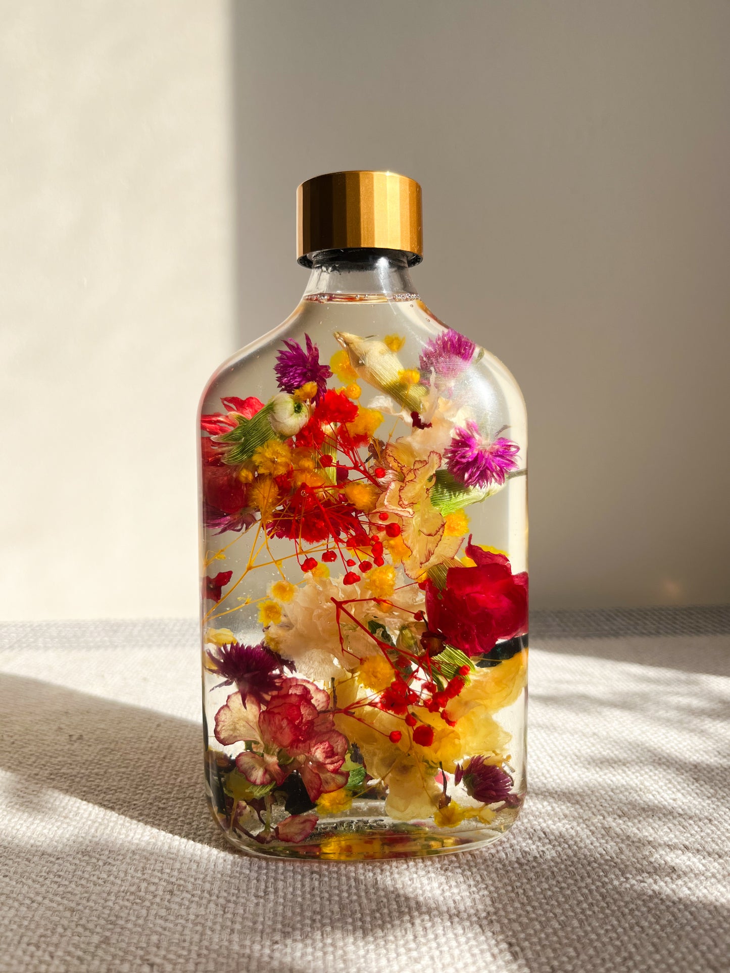 LED Light Bottle #16 - Floral Watercolor