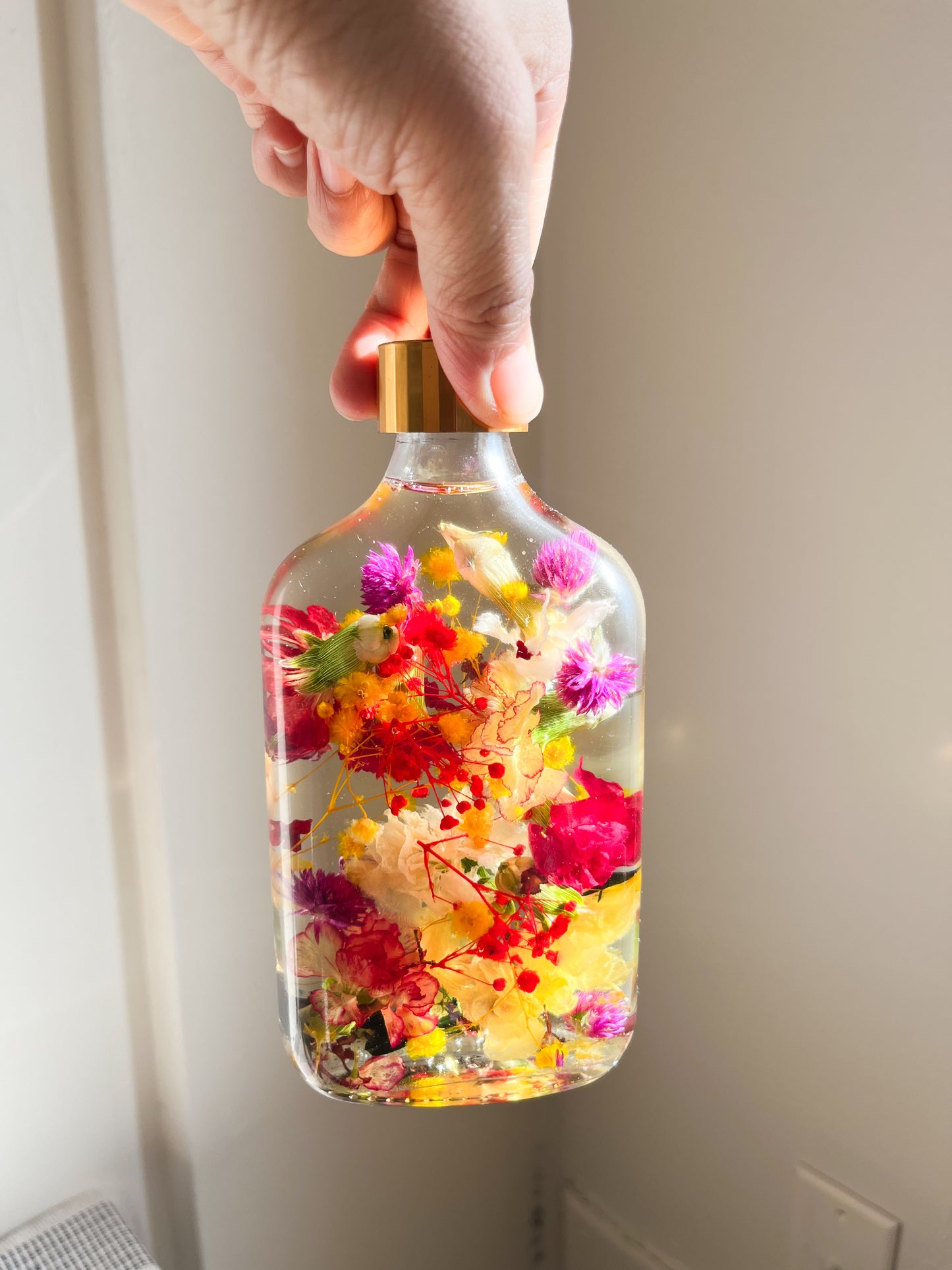 LED Light Bottle #16 - Floral Watercolor