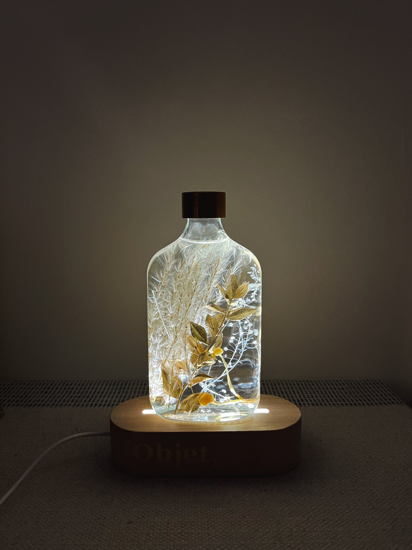 LED Light Bottle #3 - Golden Meadow