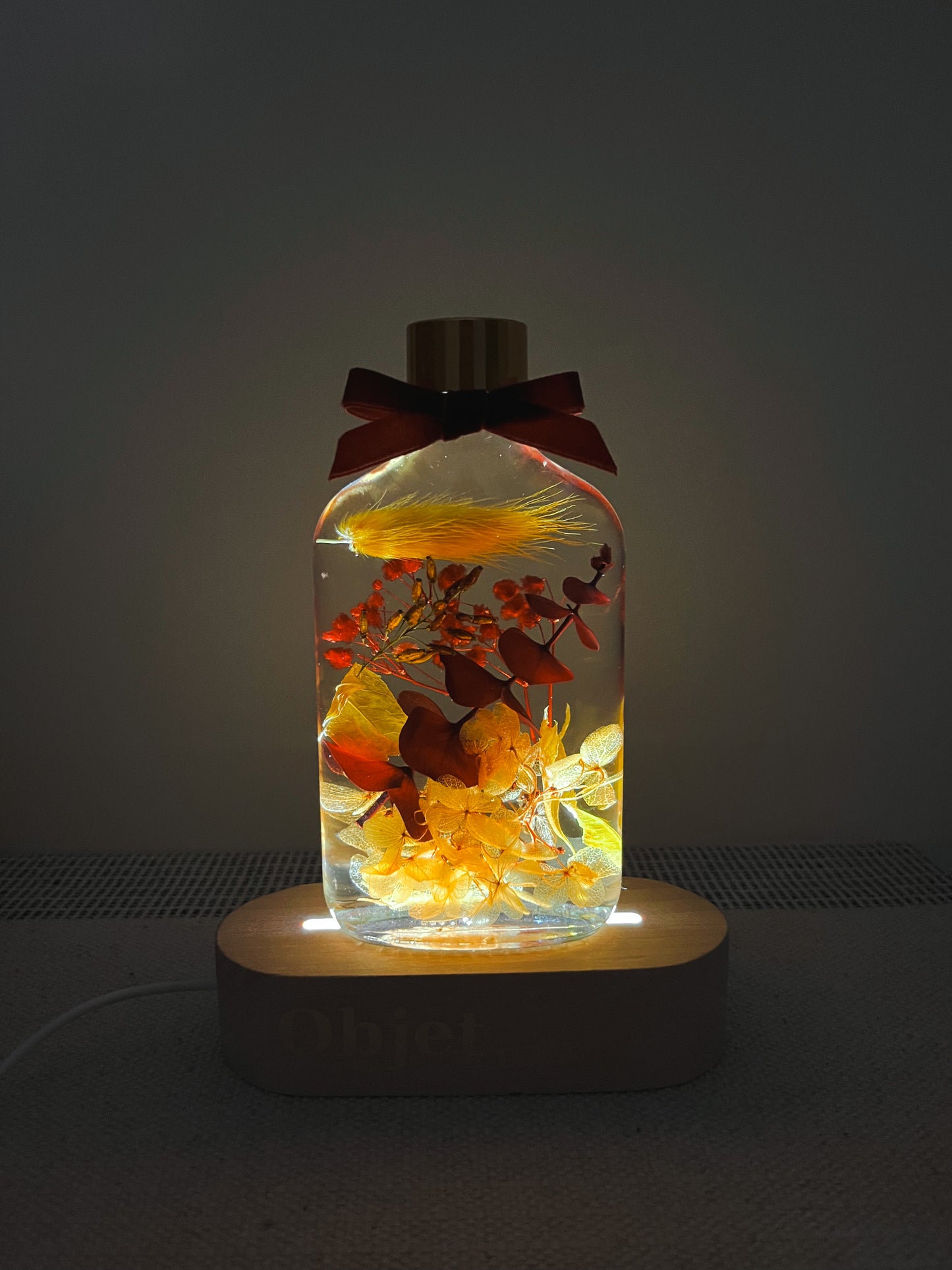 LED Light Bottle #2 - Sunset Ember