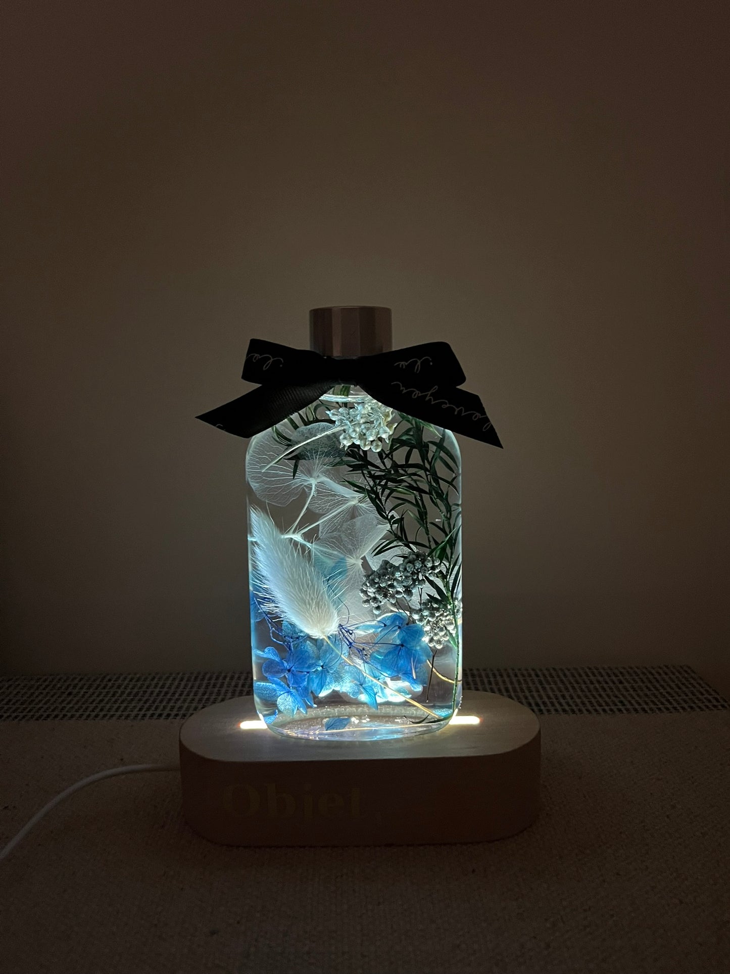 LED Light Bottle #9 - Azure Mist