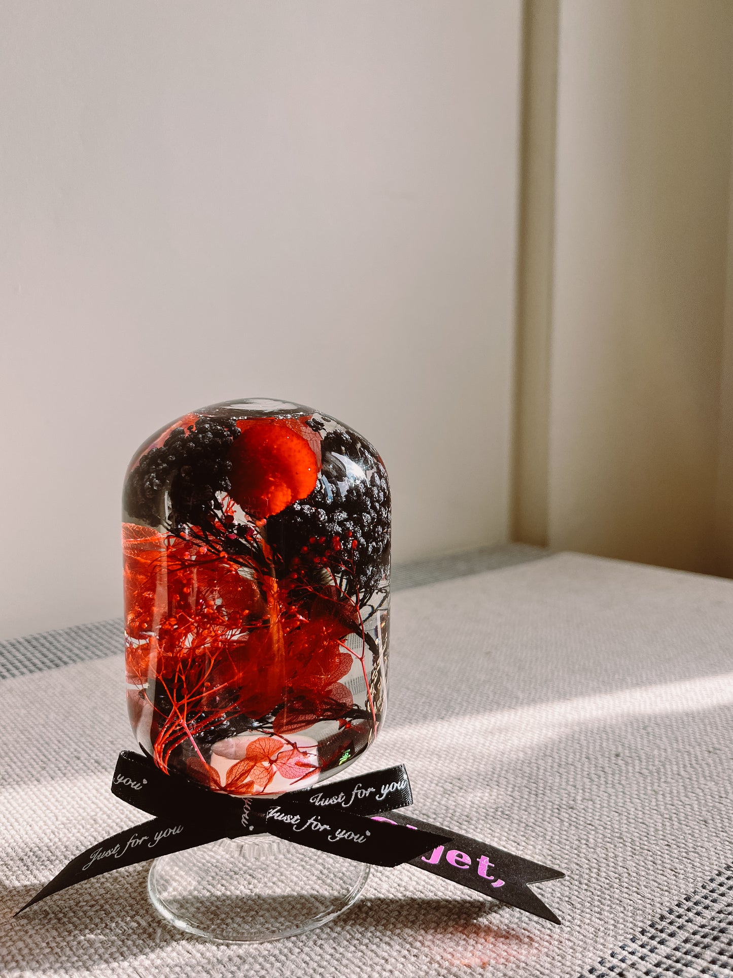 LED Flower Lamp Crystal Ball #11 - Crimson Mirage