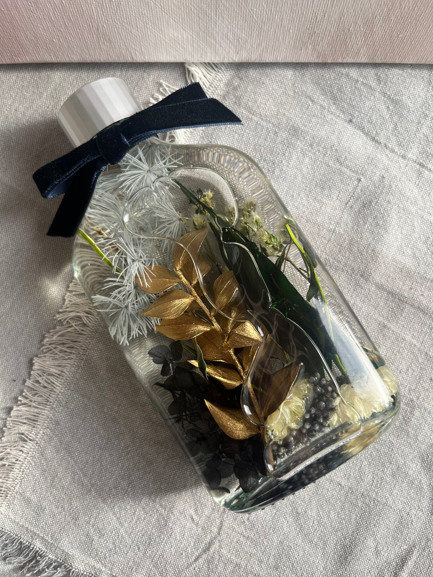 LED Light Bottle #4 - Verdant Noir