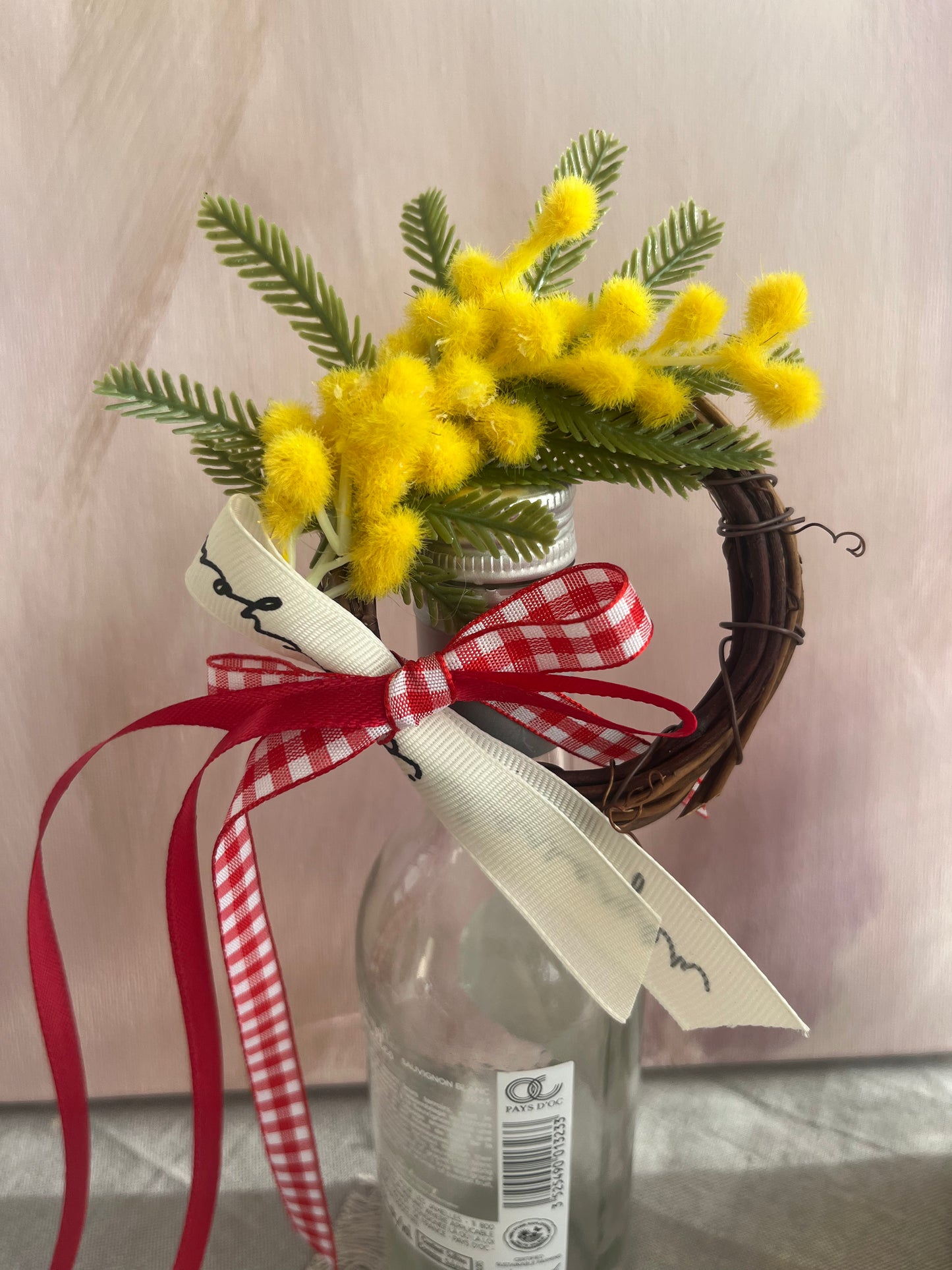 Mini Mimosa Wreath