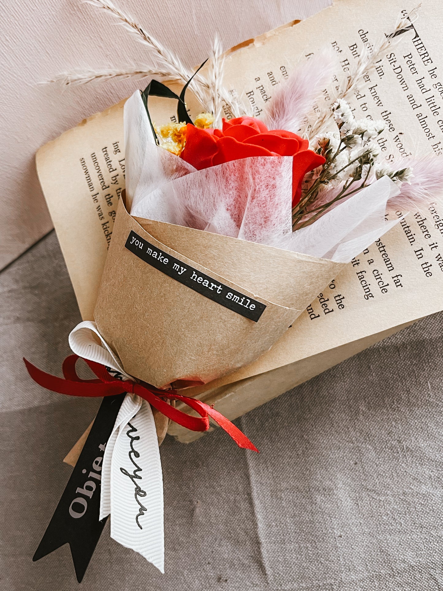Rose soap mini bouquet