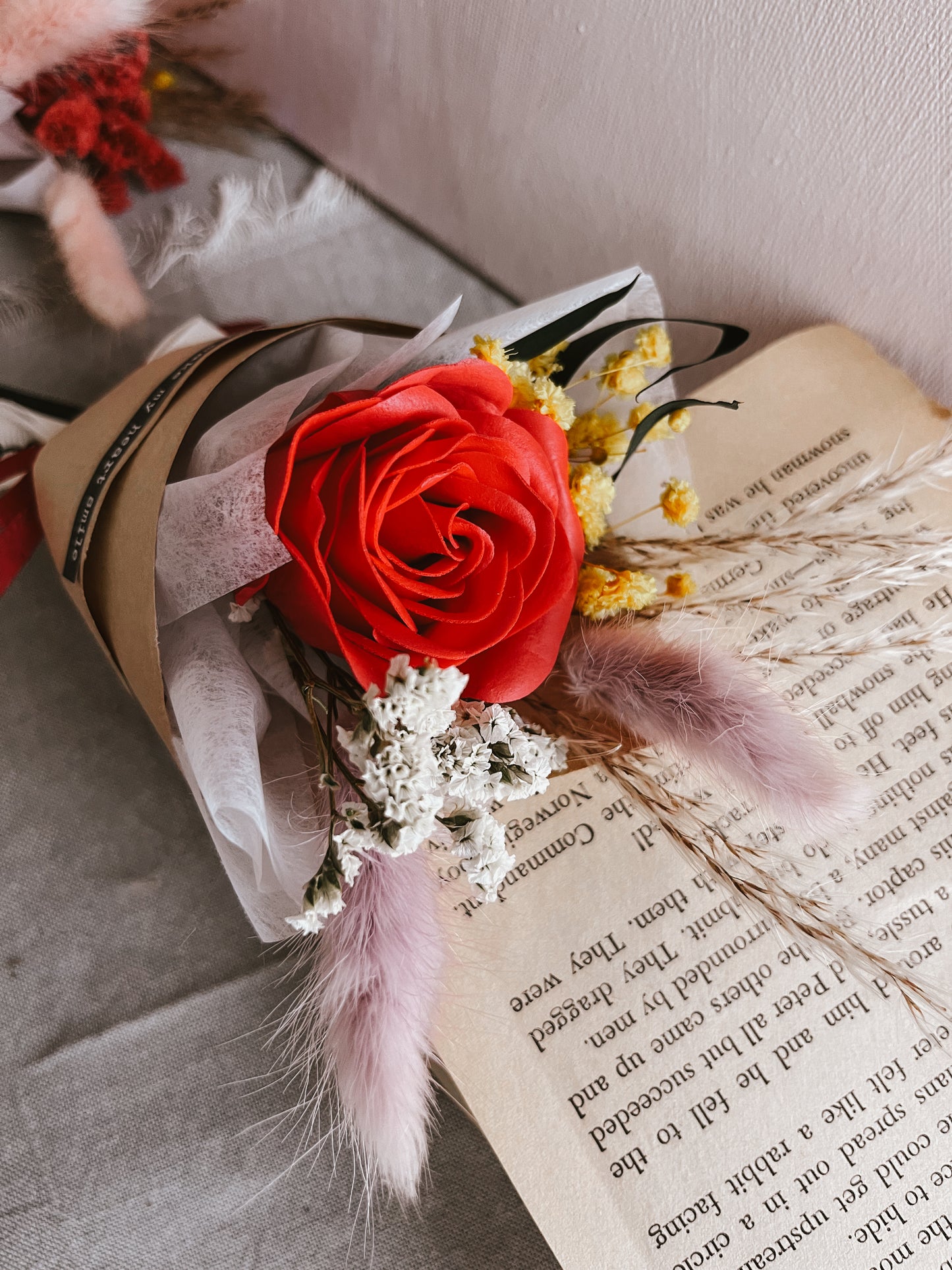Rose soap mini bouquet