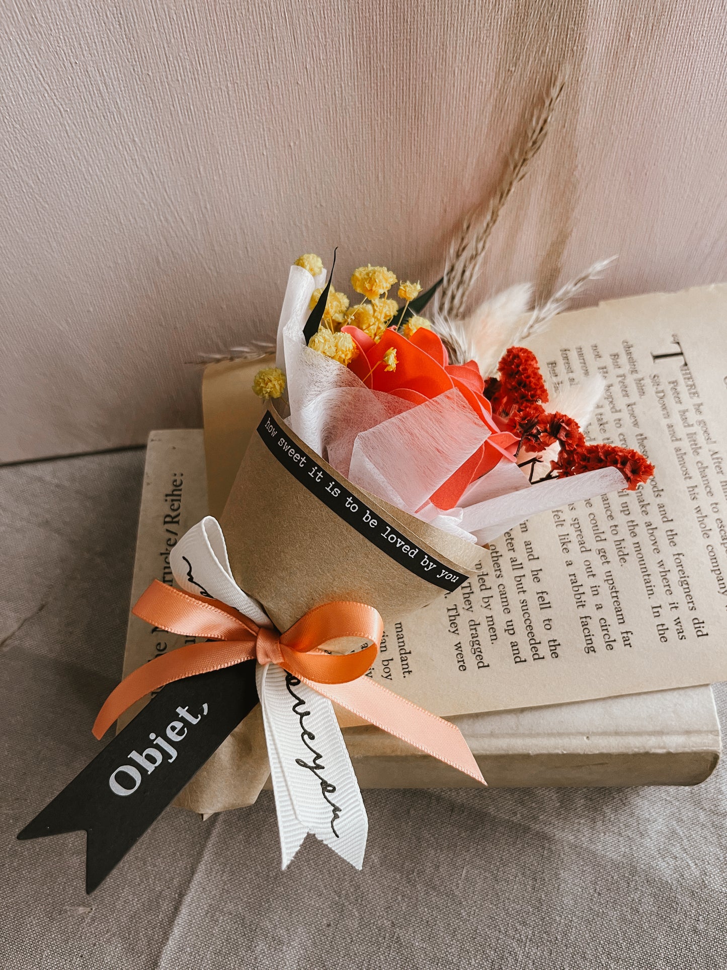 Rose soap mini bouquet