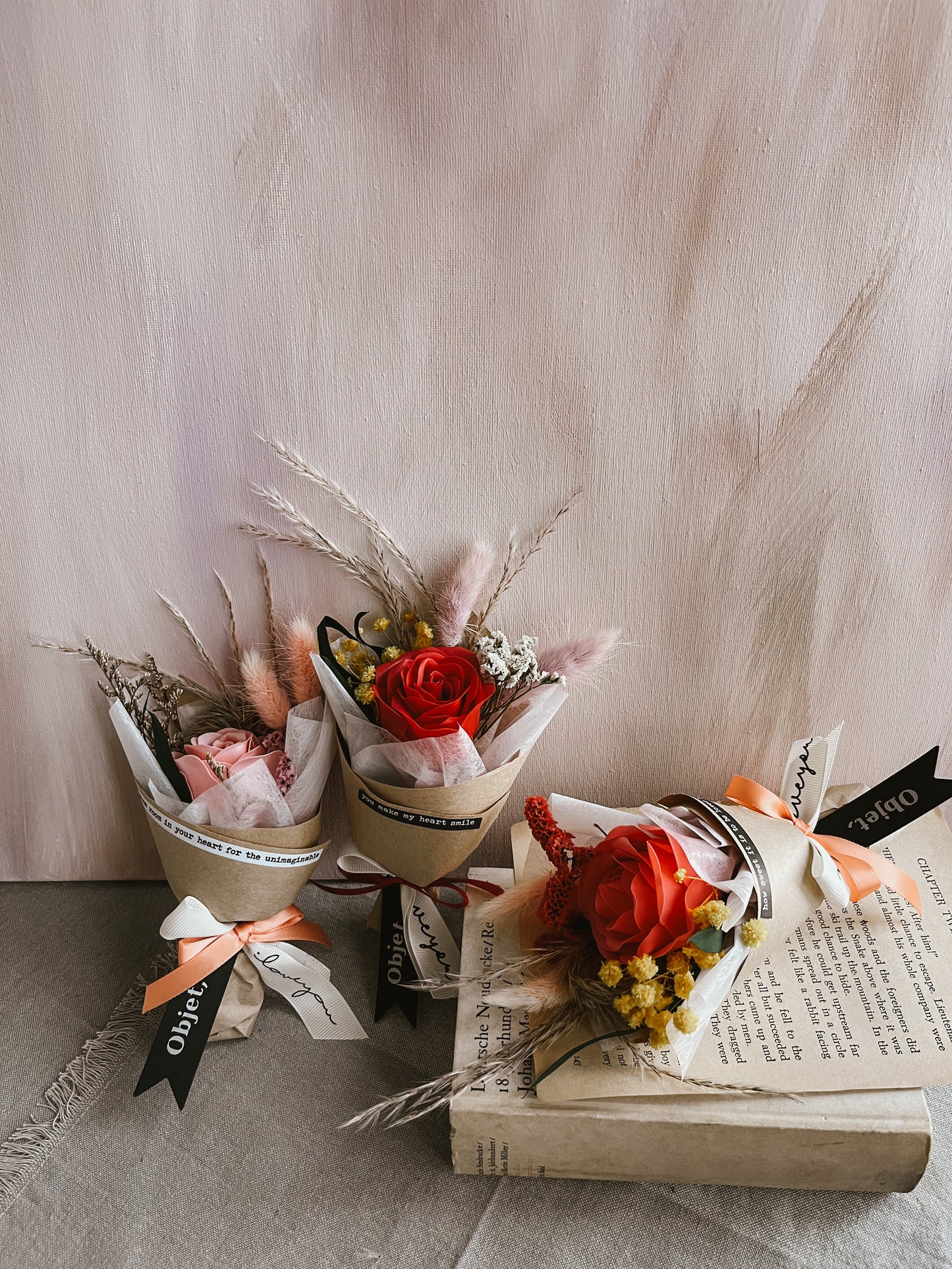 Rose soap mini bouquet
