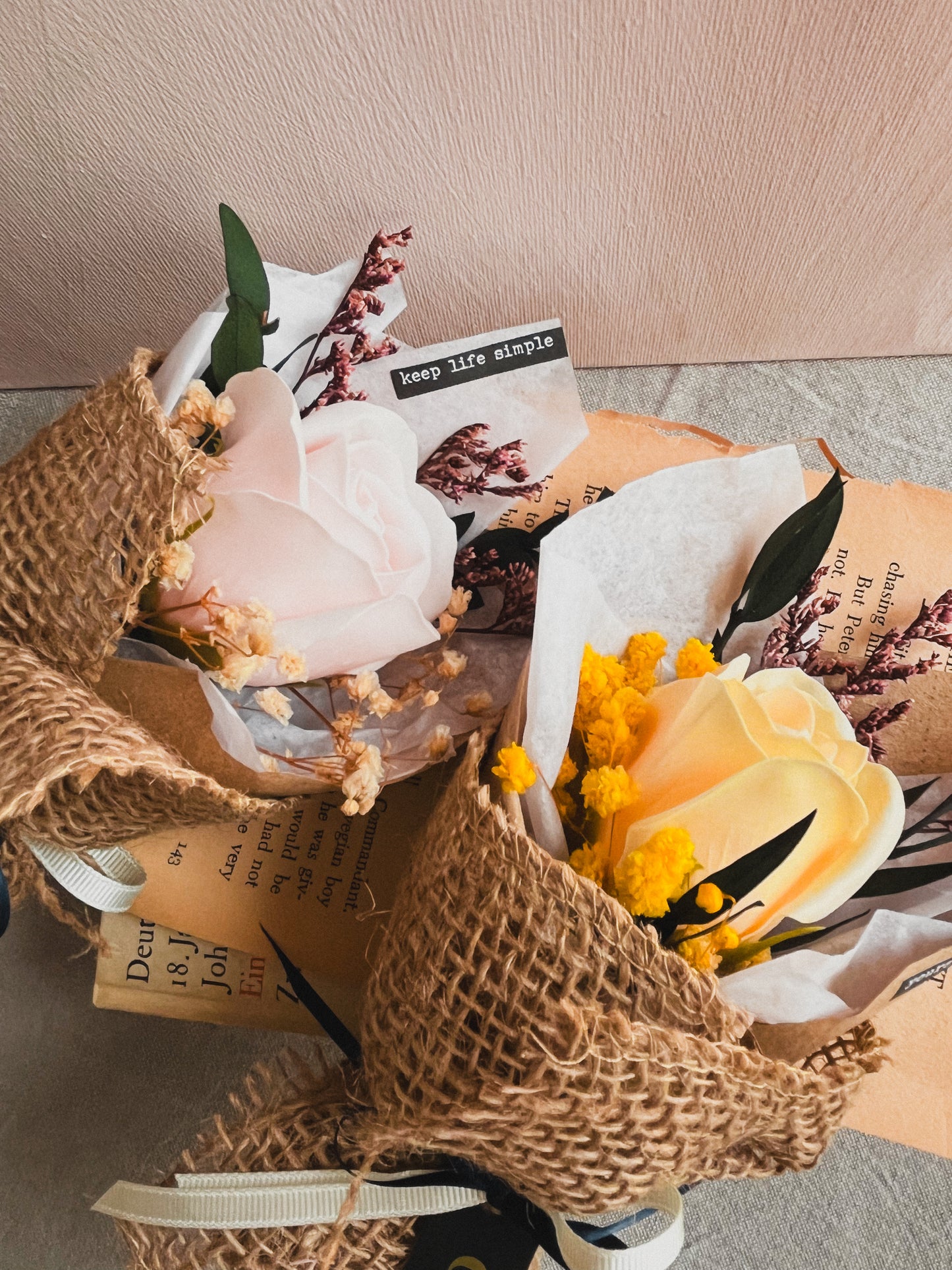 Rose soap mini bouquet 3