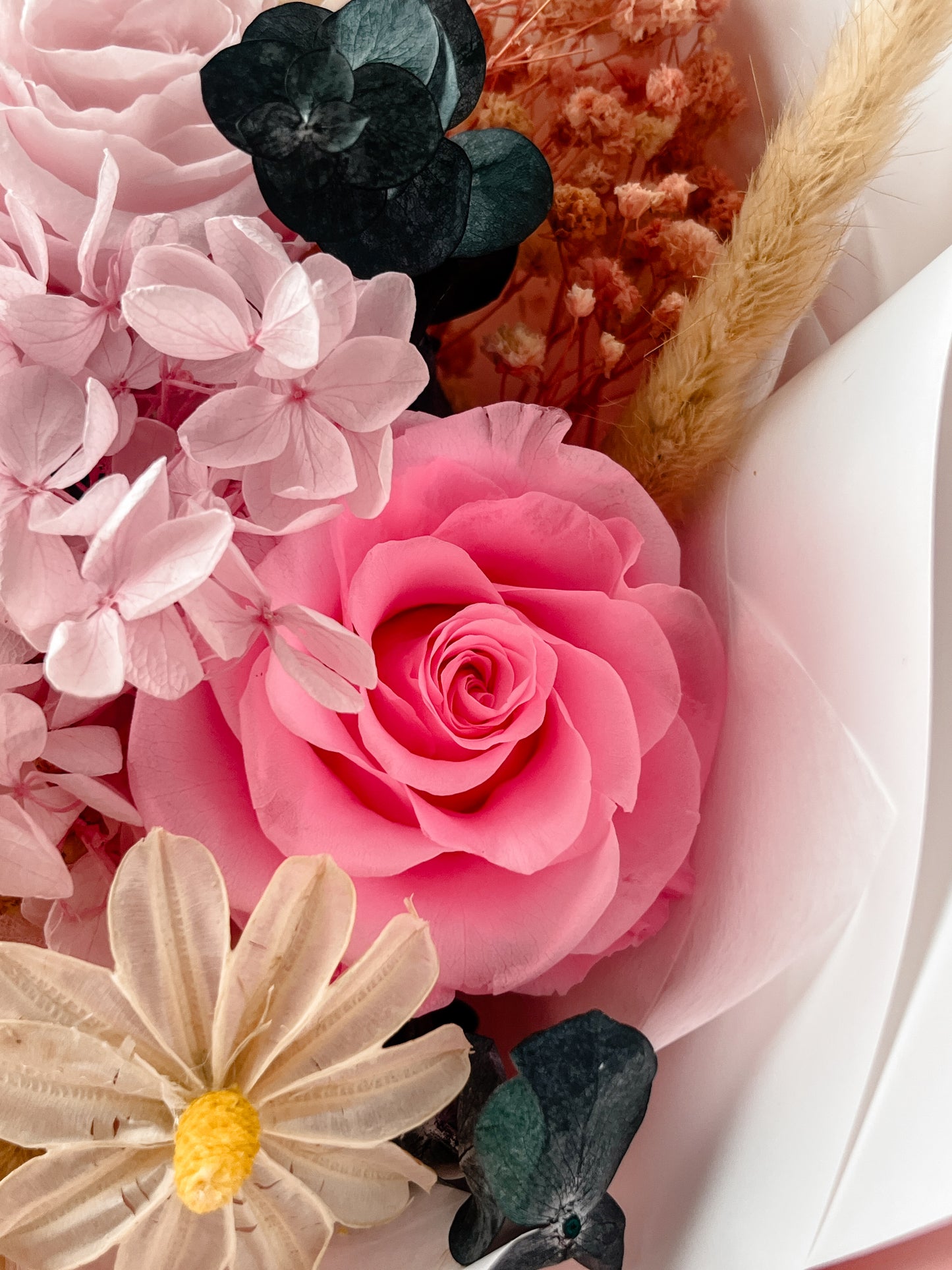 Pink Forever Roses Bouquet