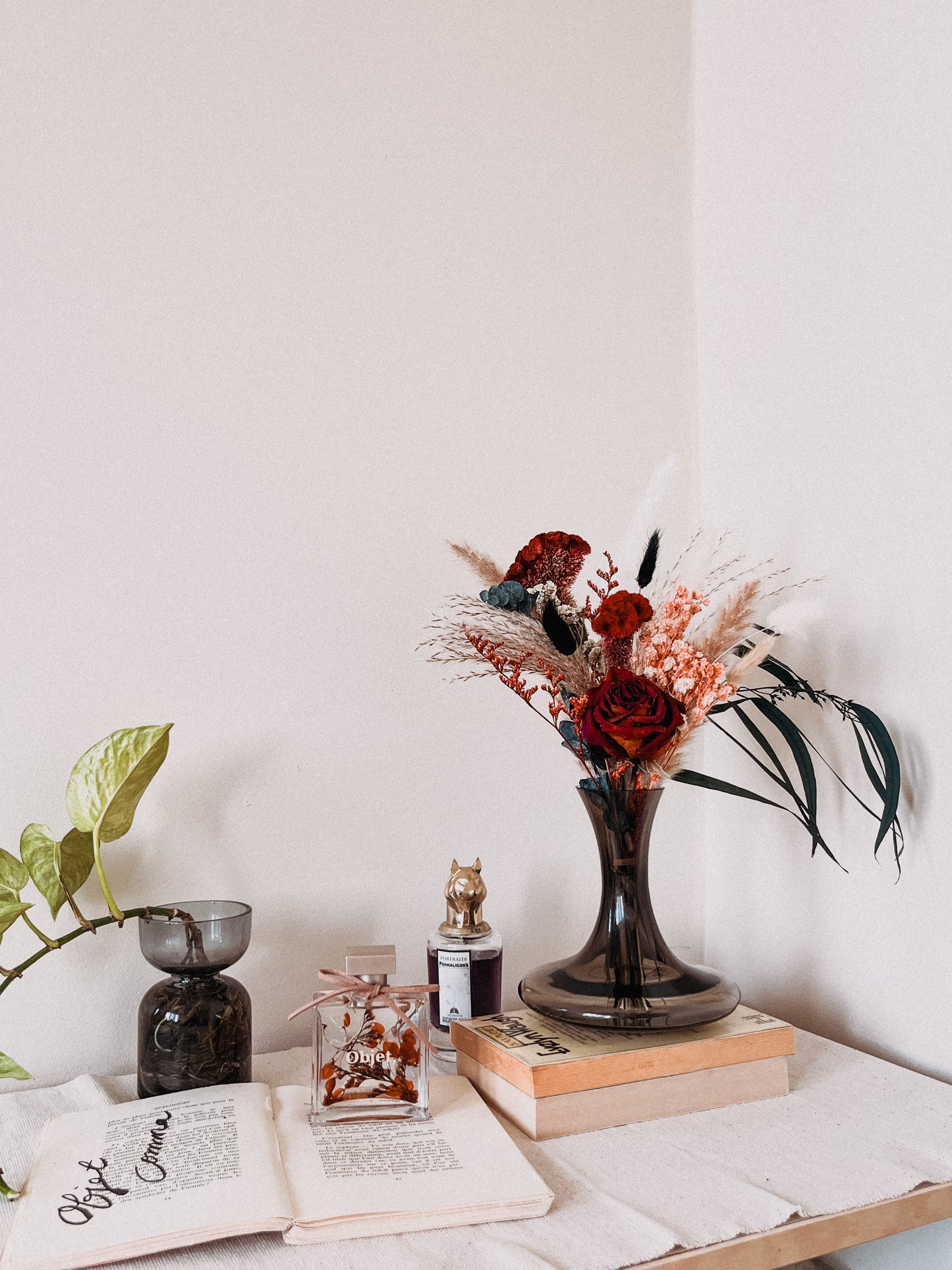 Burgundy Garden Centerpiece