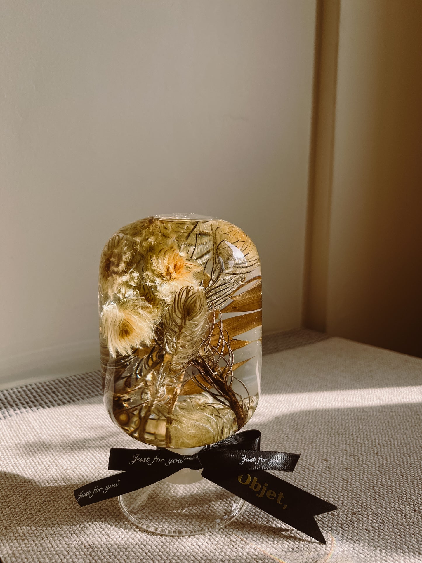 LED Light Crystal Ball #12 - Golden Phylica