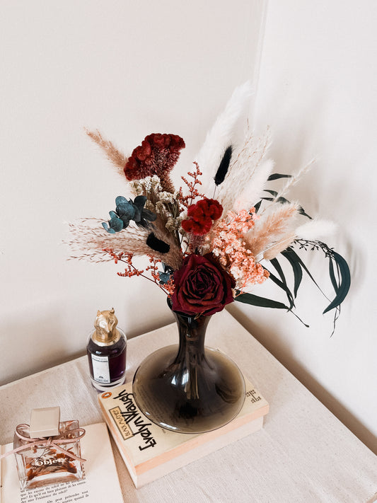 Burgundy Garden Centerpiece
