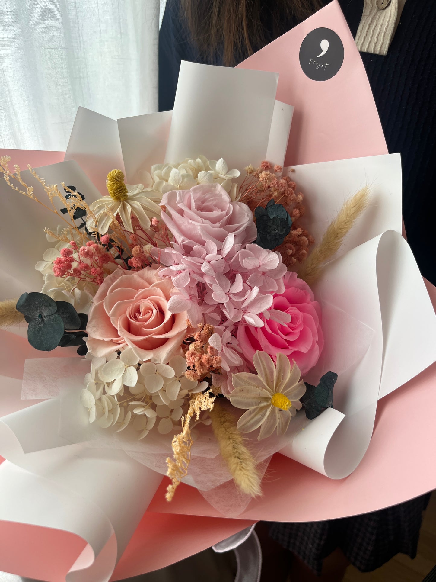 Pink Forever Roses Bouquet