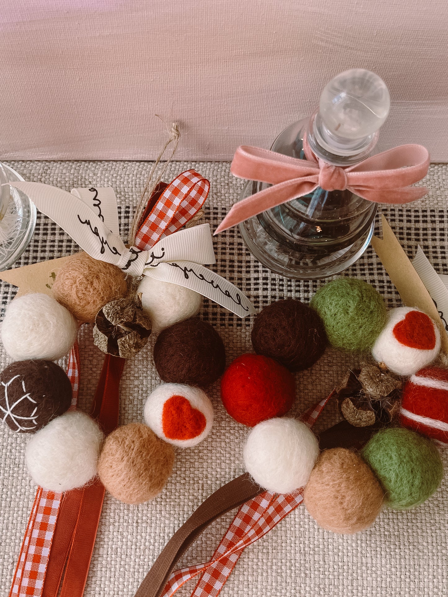 Mini Christmas Pom Pom Wreath