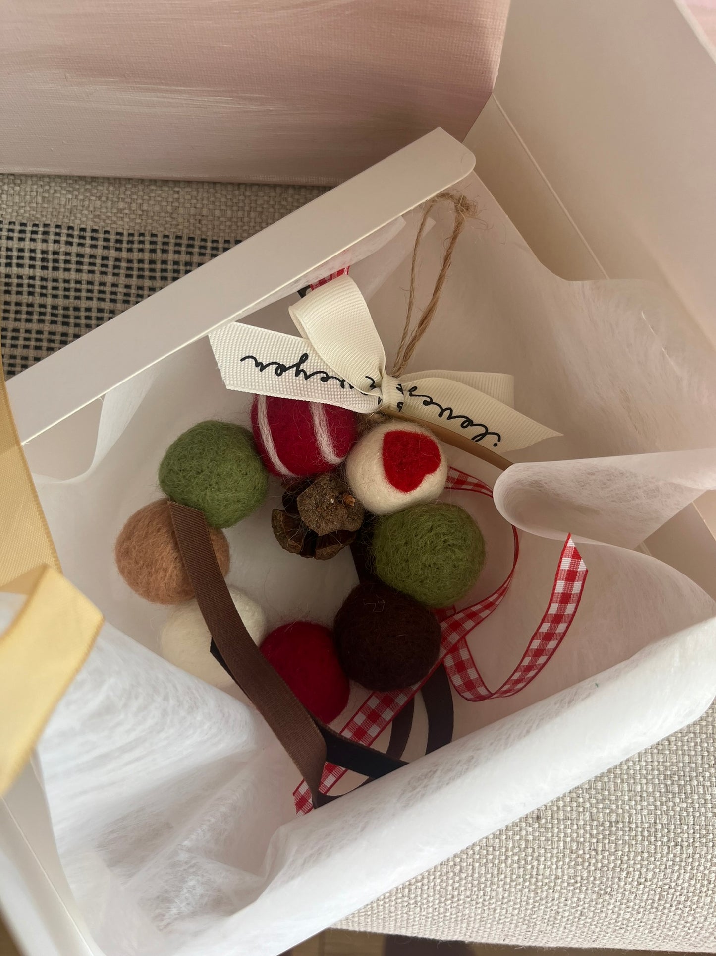 Mini Christmas Pom Pom Wreath