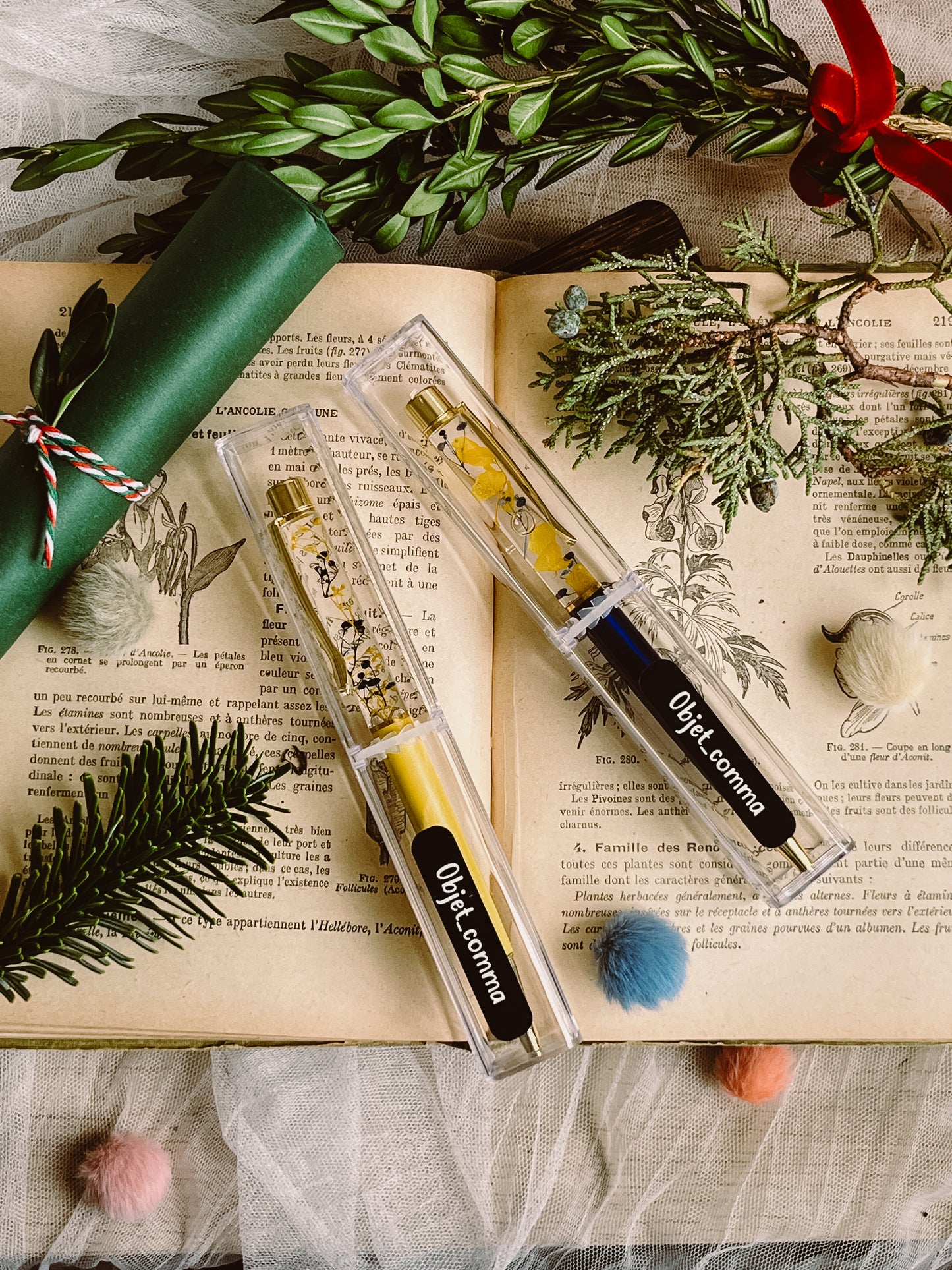 Flower ball point pen