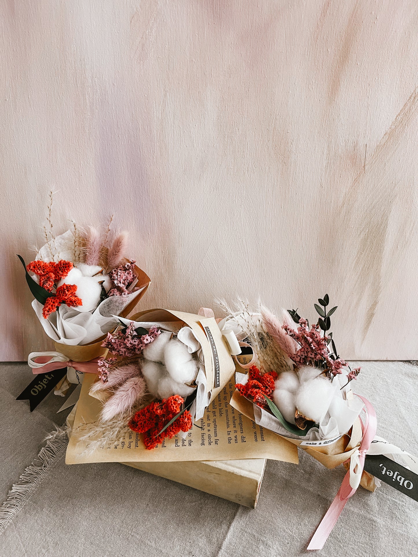Cotton Flower mini bouquet