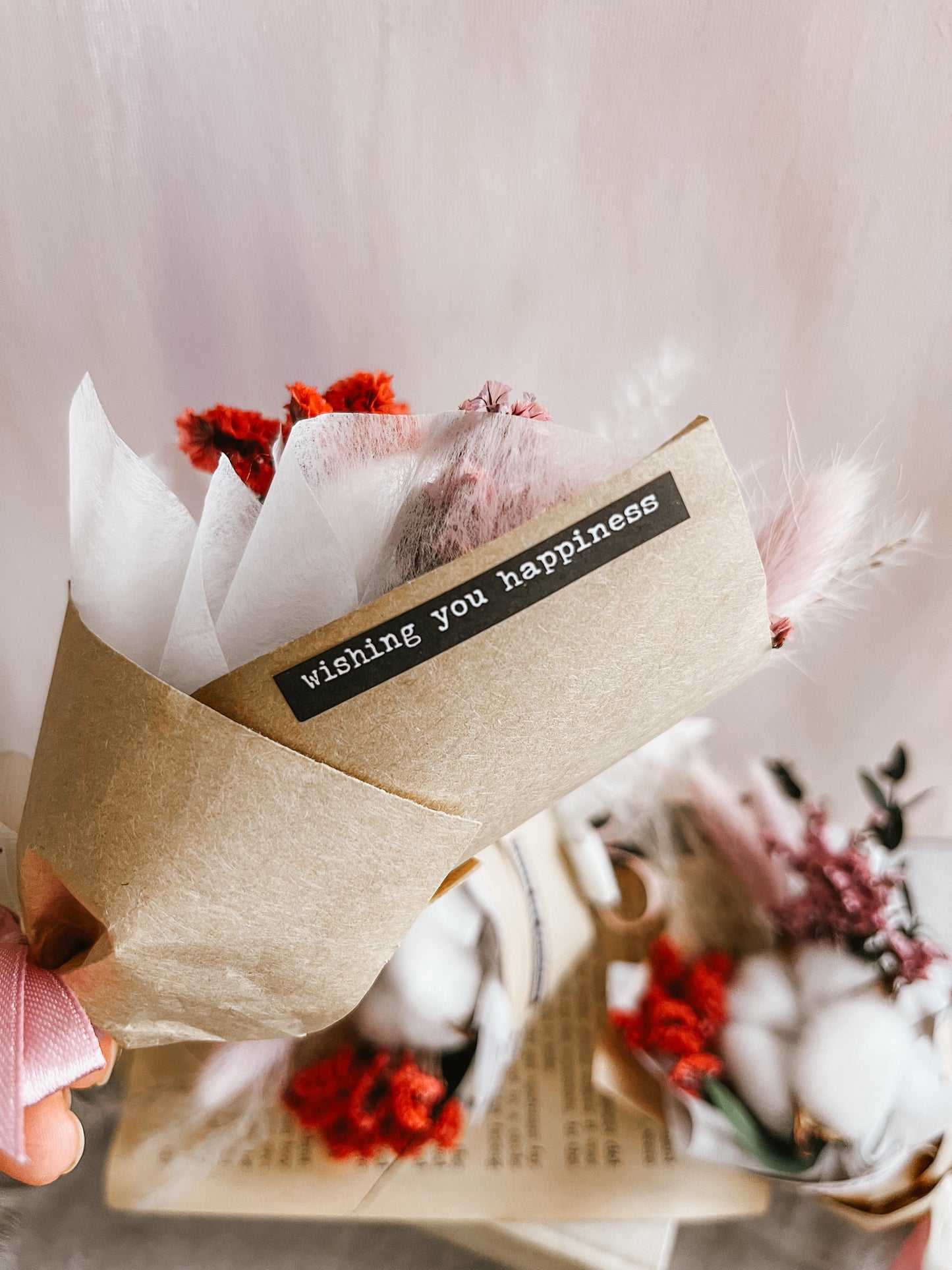 Cotton Flower mini bouquet