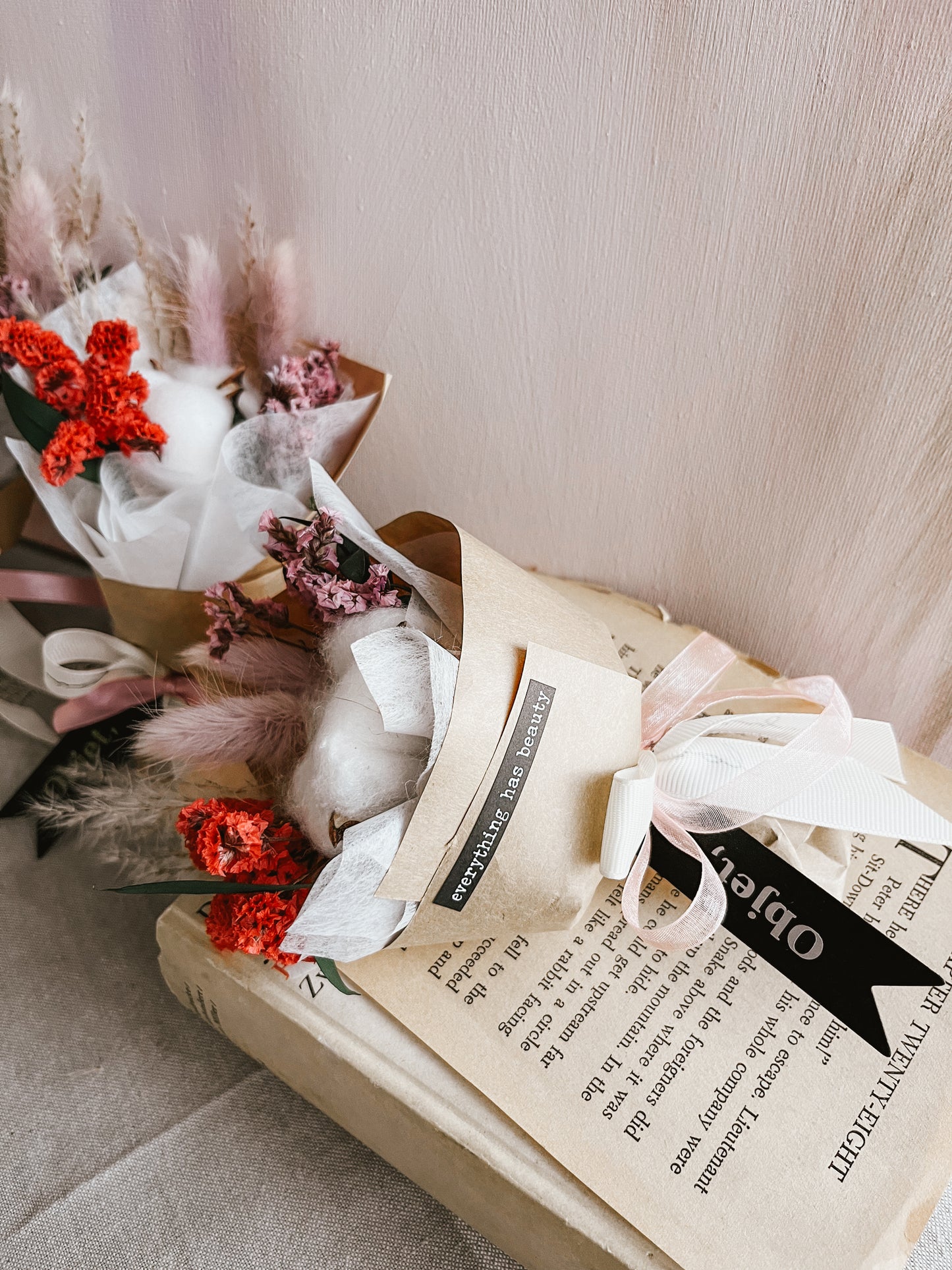 Cotton Flower mini bouquet